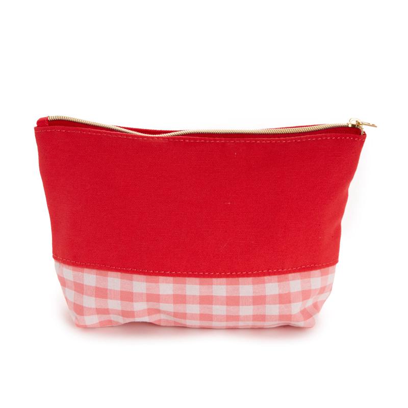 Sanrio Hello Kitty Chenille Gingham Zipper Sanrio Characters Pouch  USA |  FJTVD-8652