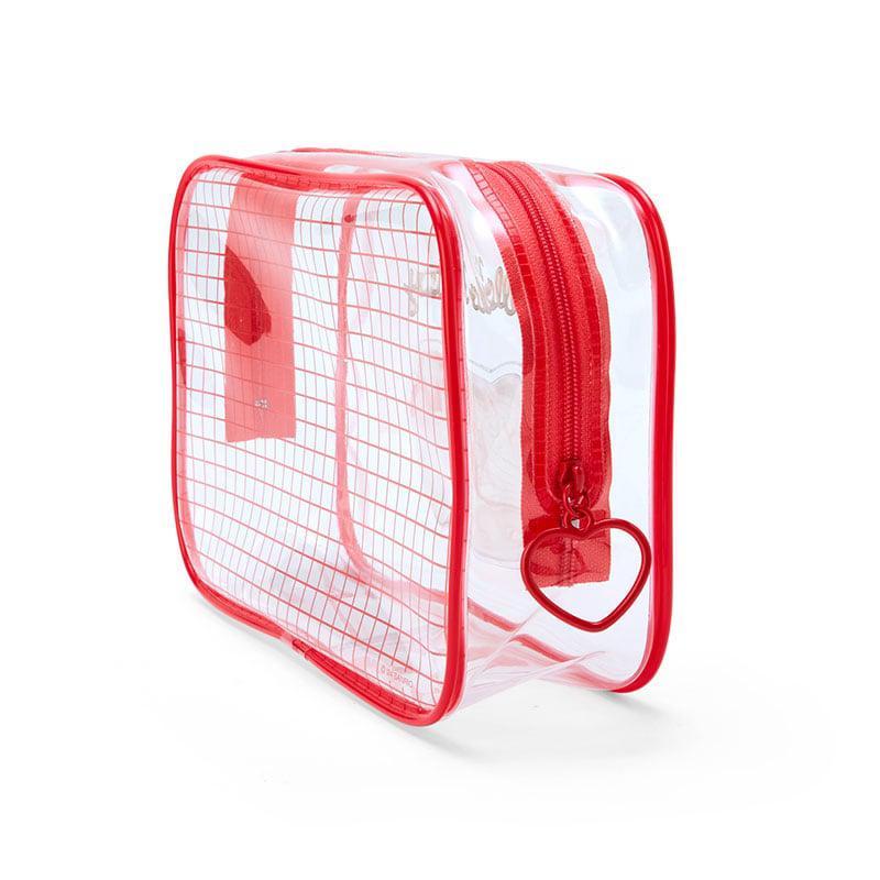 Sanrio Hello Kitty Clear Grid Zipper Sanrio Characters Pouch  USA |  GNHMB-8147