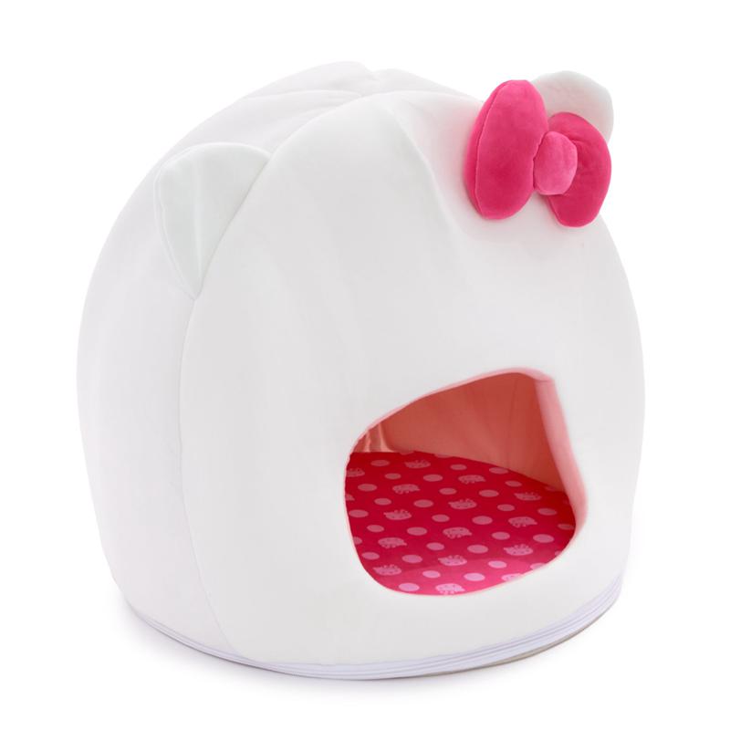 Sanrio Hello Kitty Covered Pet Cave Bed Sanrio Characters Pet Cave Bed  USA |  IGBDS-3962