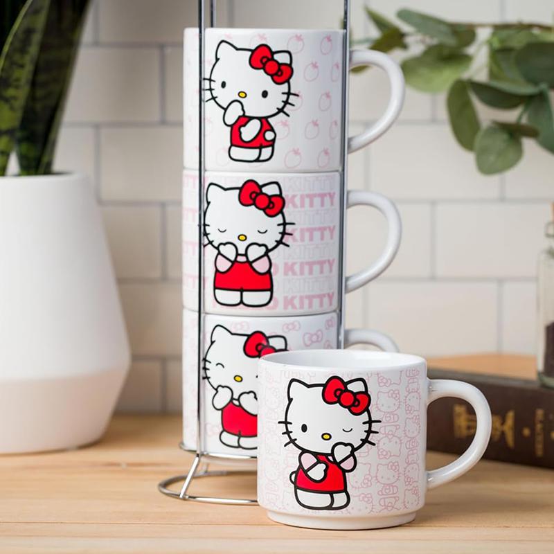 Sanrio Hello Kitty Expressions 5-Piece Ceramic Stack Sanrio Characters Mug  USA |  OSCBF-5793