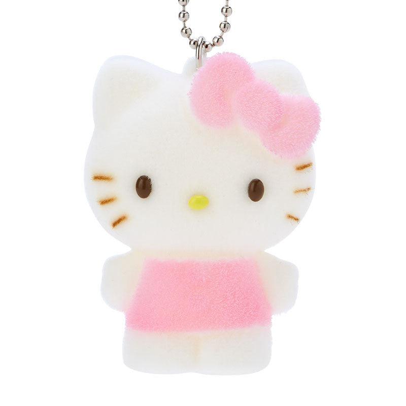 Sanrio Hello Kitty Flocked Mascot Accessories Keychain  USA |  BGXKA-9674