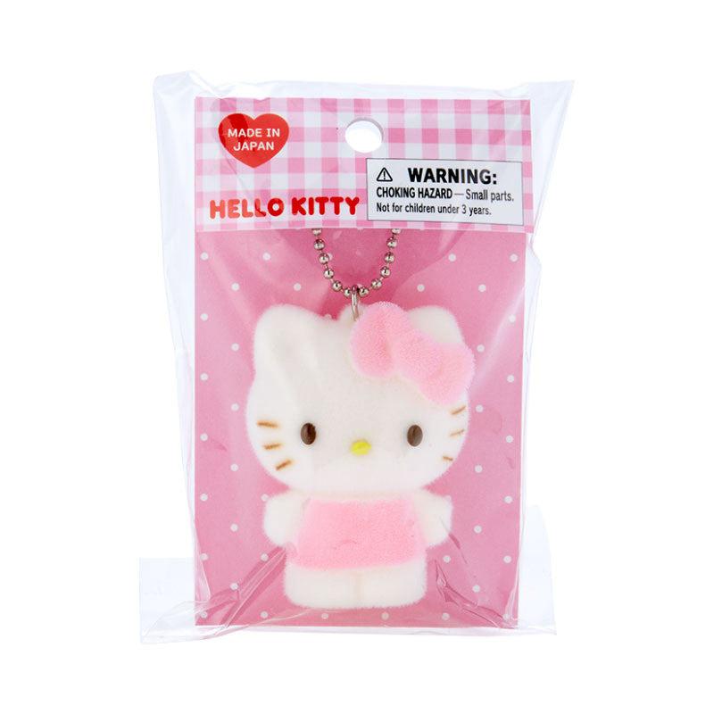 Sanrio Hello Kitty Flocked Mascot Accessories Keychain  USA |  BGXKA-9674
