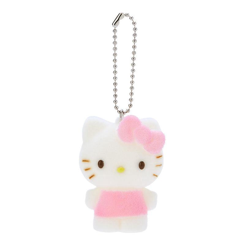 Sanrio Hello Kitty Flocked Mascot Accessories Keychain  USA |  BGXKA-9674