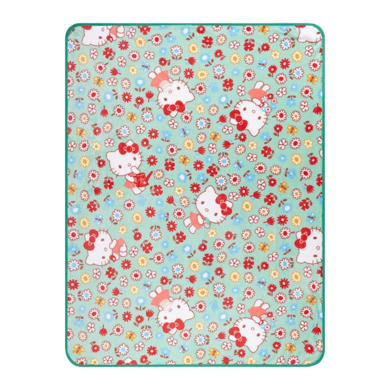 Sanrio Hello Kitty Flower Fields Throw Sanrio Characters Blanket  USA |  SPIJU-4619