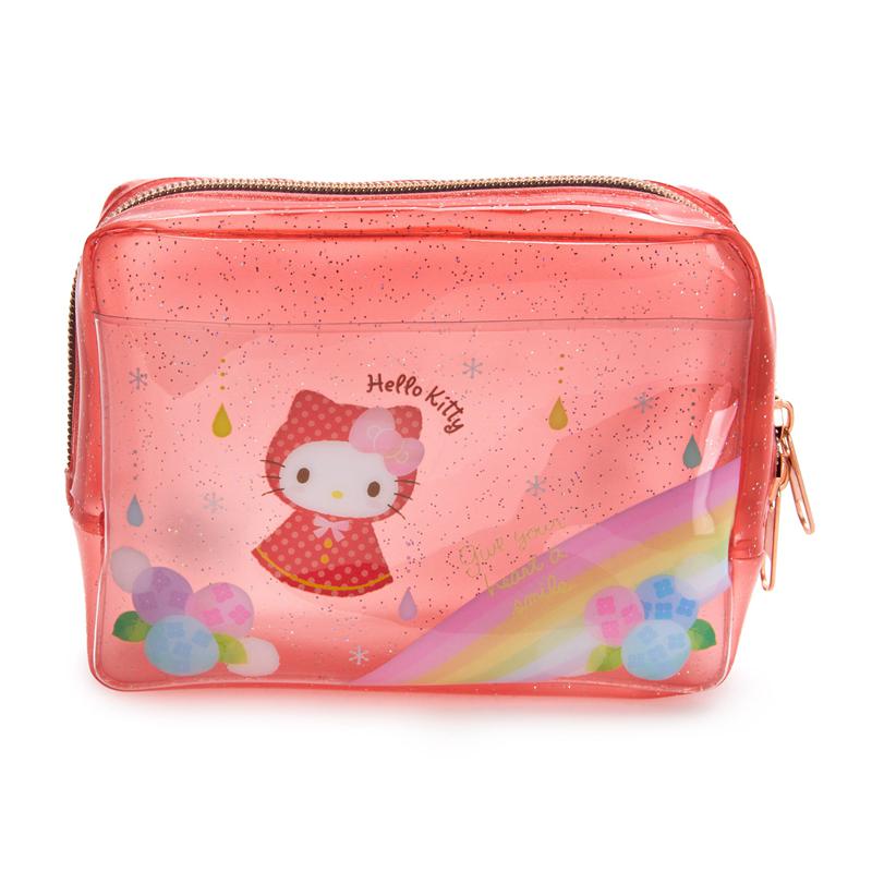 Sanrio Hello Kitty Glitter Zipper (Rainy Days Series) Bags Pouch  USA |  FQWNE-4052