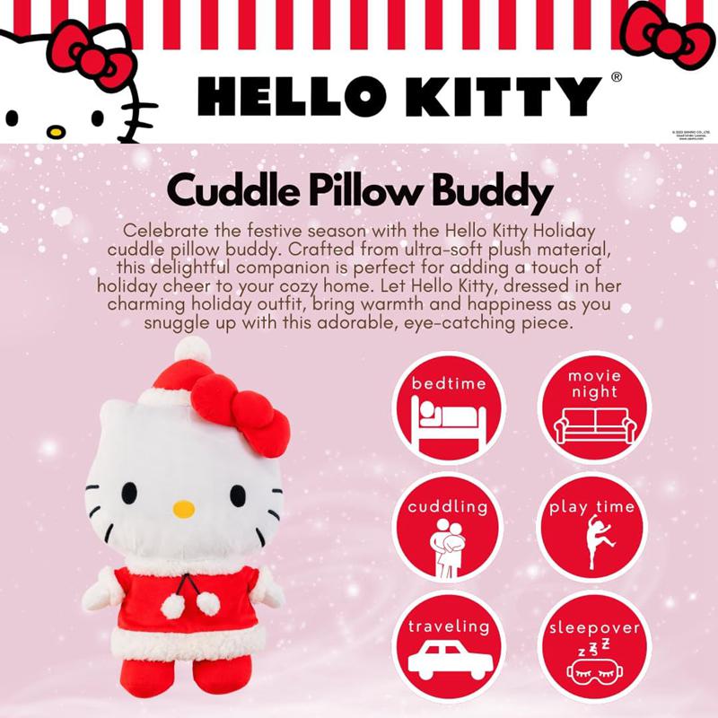 Sanrio Hello Kitty Holiday Plush Cuddle Buddy Sanrio Characters Plushies  USA |  EBPDV-2741