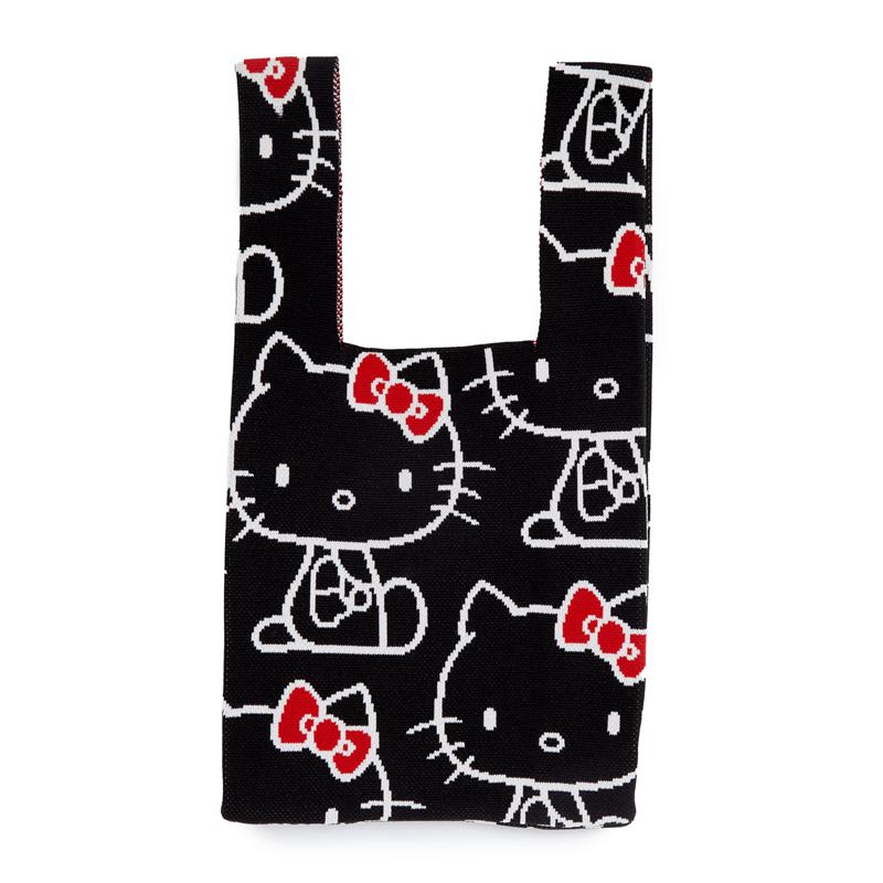 Sanrio Hello Kitty Knit (Black) Sanrio Characters Shopper Bag  USA |  APUEK-9671