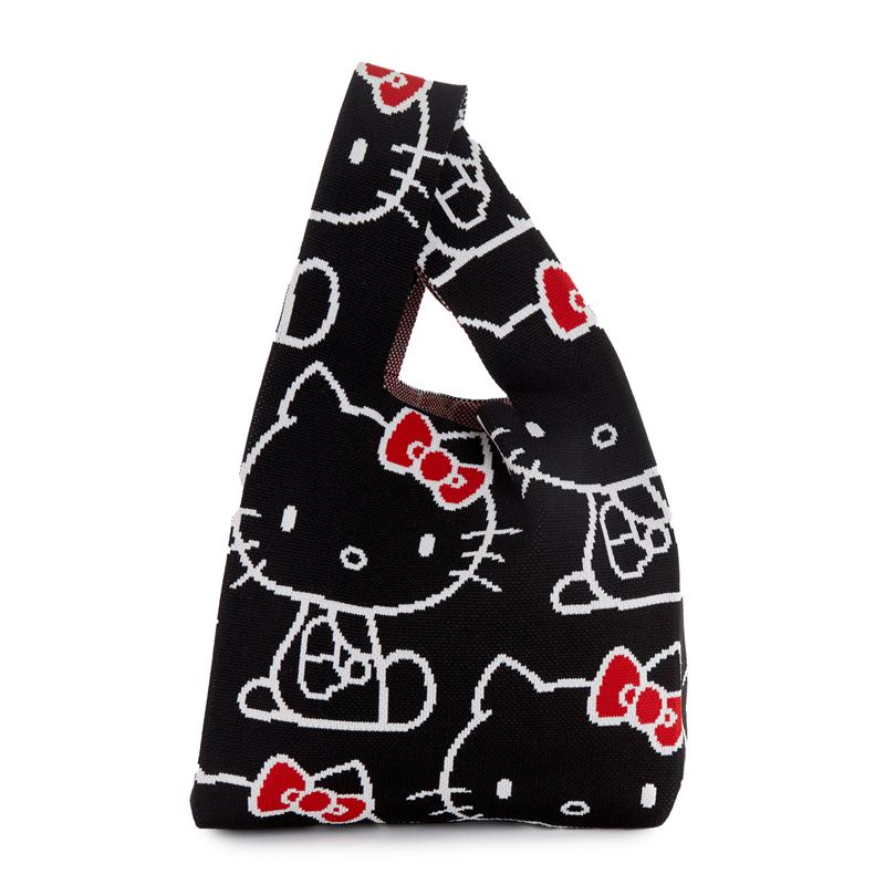 Sanrio Hello Kitty Knit (Black) Sanrio Characters Shopper Bag  USA |  APUEK-9671