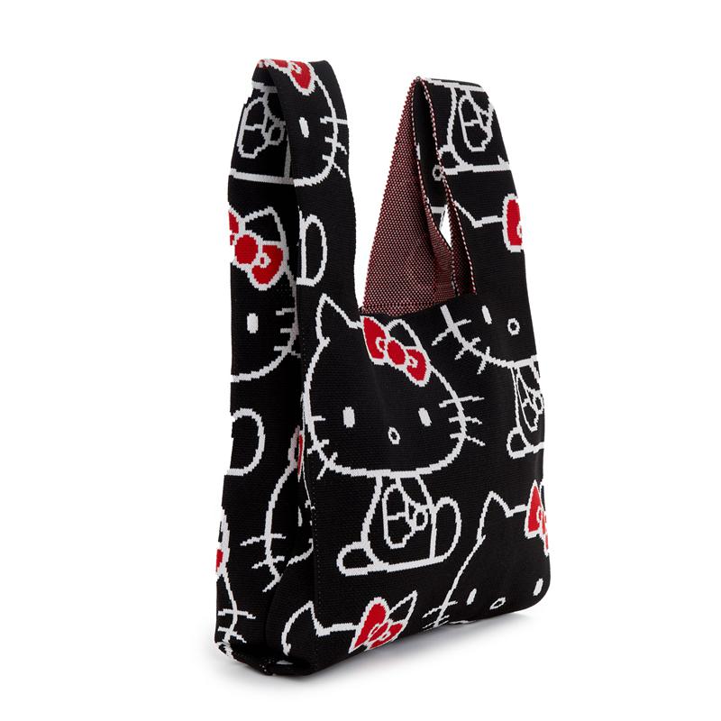 Sanrio Hello Kitty Knit (Black) Sanrio Characters Shopper Bag  USA |  APUEK-9671