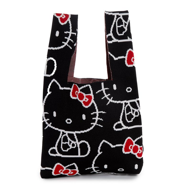 Sanrio Hello Kitty Knit (Black) Sanrio Characters Shopper Bag  USA |  APUEK-9671
