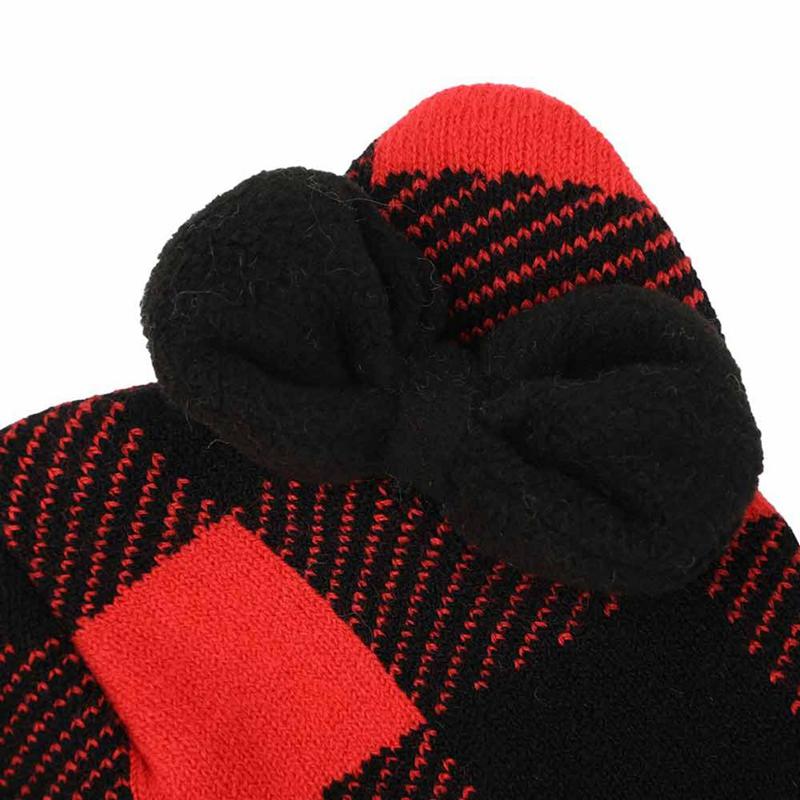 Sanrio Hello Kitty Knit Red Plaid Accessories Beanie  USA |  XGHWQ-3450