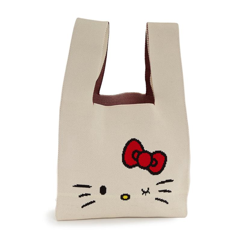 Sanrio Hello Kitty Knit (White) Bags Shopper Bag  USA |  OWETC-2509