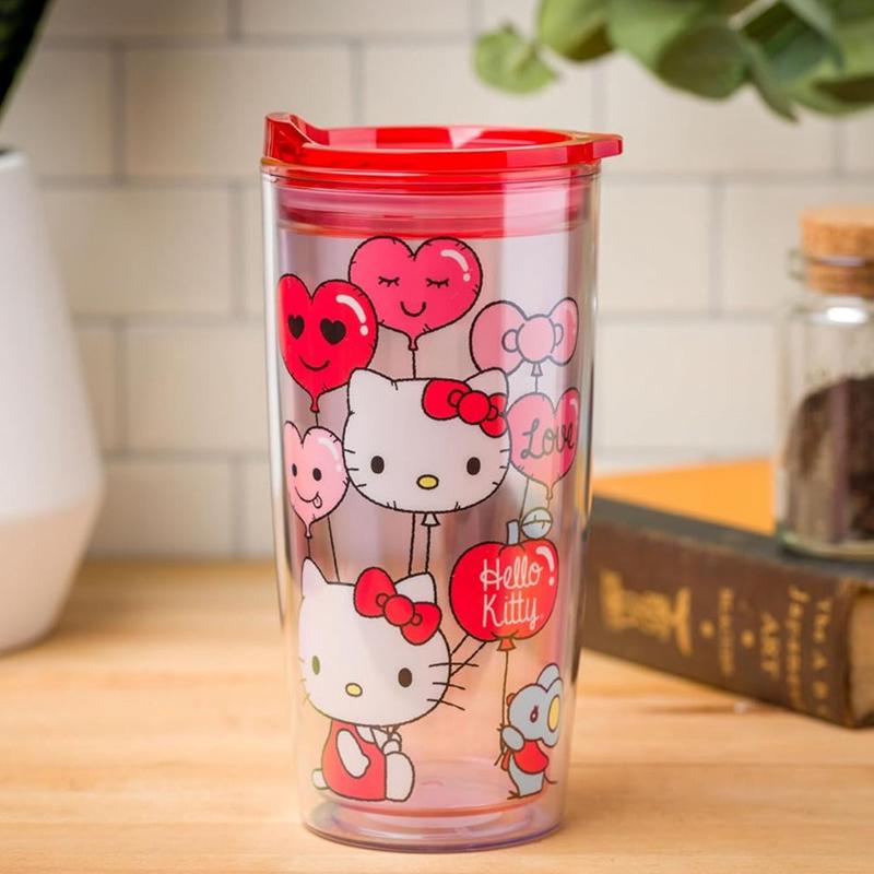 Sanrio Hello Kitty Love Balloons Double Wall Sanrio Characters Tumbler  USA |  HFQOK-7315