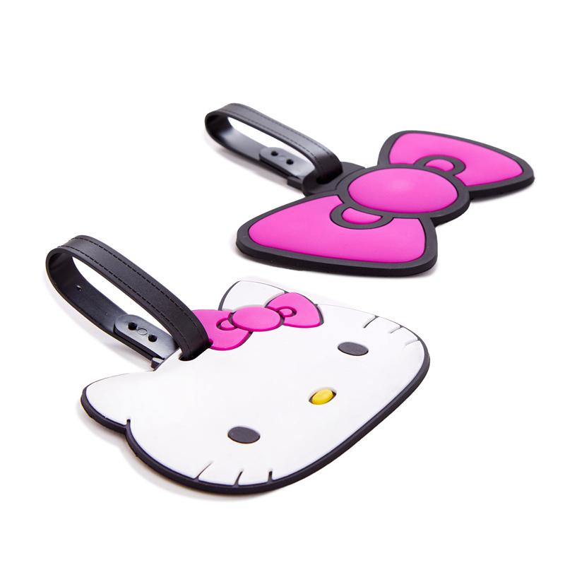 Sanrio Hello Kitty Pink Bow 2-pc Tag Set Sanrio Characters Luggage  USA |  DGTZI-7651