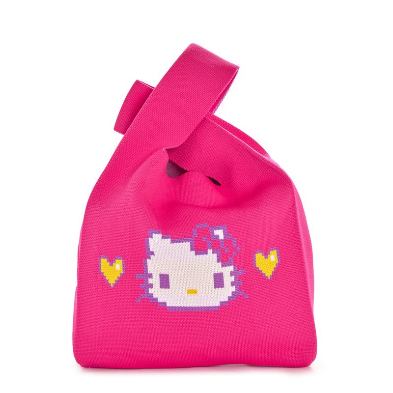 Sanrio Hello Kitty Pink Knit (Retro Pixel Series) Bags Shopper Bag  USA |  MUGCN-9527