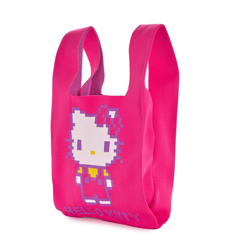 Sanrio Hello Kitty Pink Knit (Retro Pixel Series) Bags Shopper Bag  USA |  MUGCN-9527