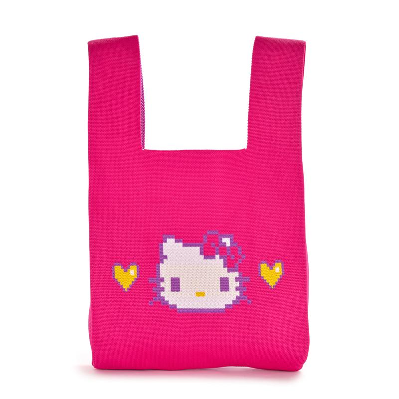 Sanrio Hello Kitty Pink Knit (Retro Pixel Series) Bags Shopper Bag  USA |  MUGCN-9527