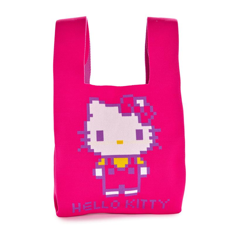 Sanrio Hello Kitty Pink Knit (Retro Pixel Series) Bags Shopper Bag  USA |  MUGCN-9527
