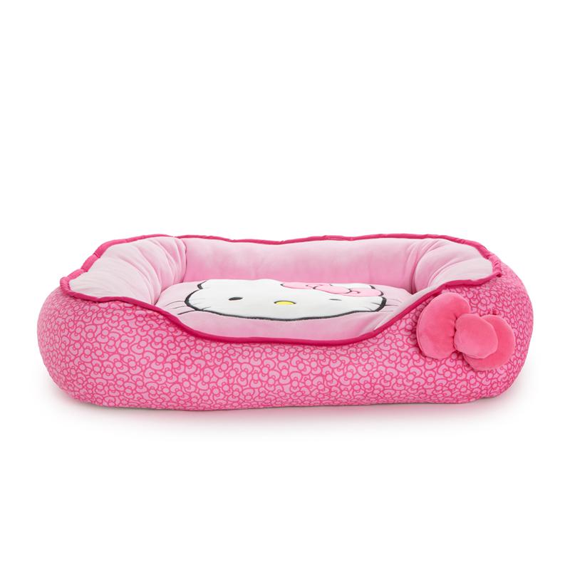 Sanrio Hello Kitty Pink Pet Bolster Bed (Small) Sanrio Characters Pet Bolster Bed  USA |  BTMHQ-7316