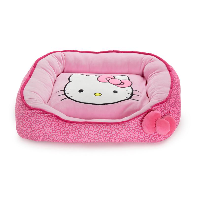 Sanrio Hello Kitty Pink Pet Bolster Bed (Small) Sanrio Characters Pet Bolster Bed  USA |  BTMHQ-7316