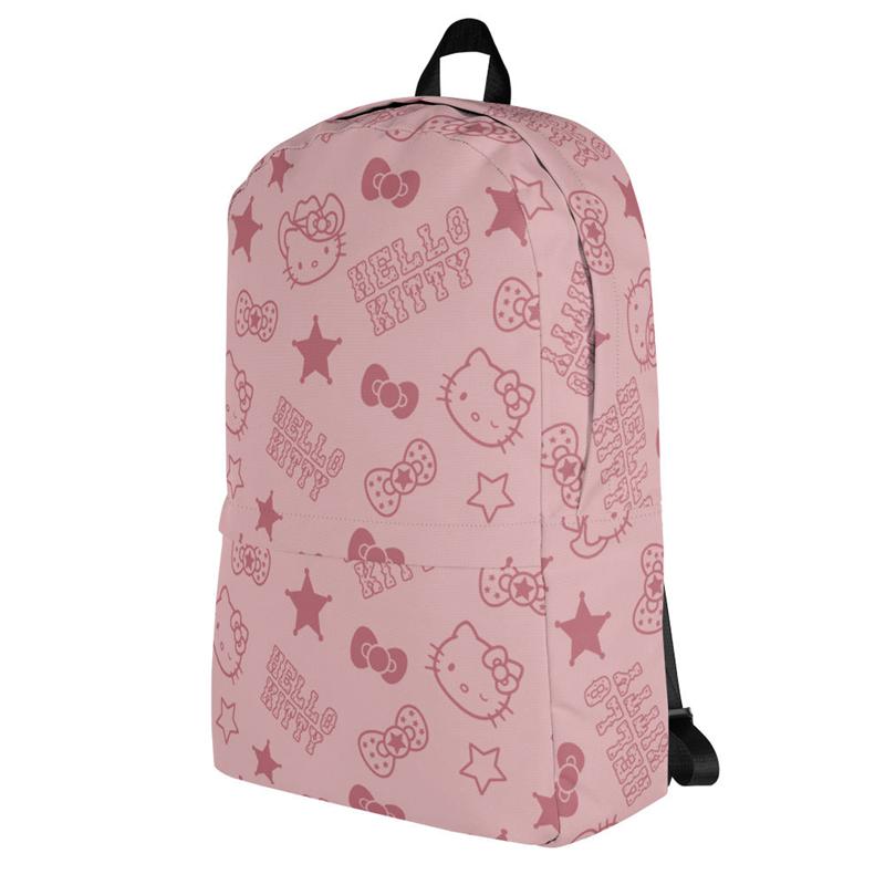 Sanrio Hello Kitty Pink Western All-over Print Sanrio Characters Backpack  USA |  DKMWL-2973