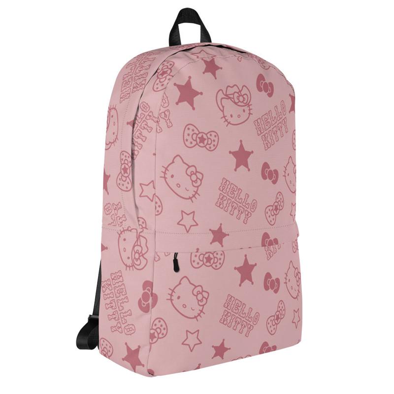 Sanrio Hello Kitty Pink Western All-over Print Sanrio Characters Backpack  USA |  DKMWL-2973