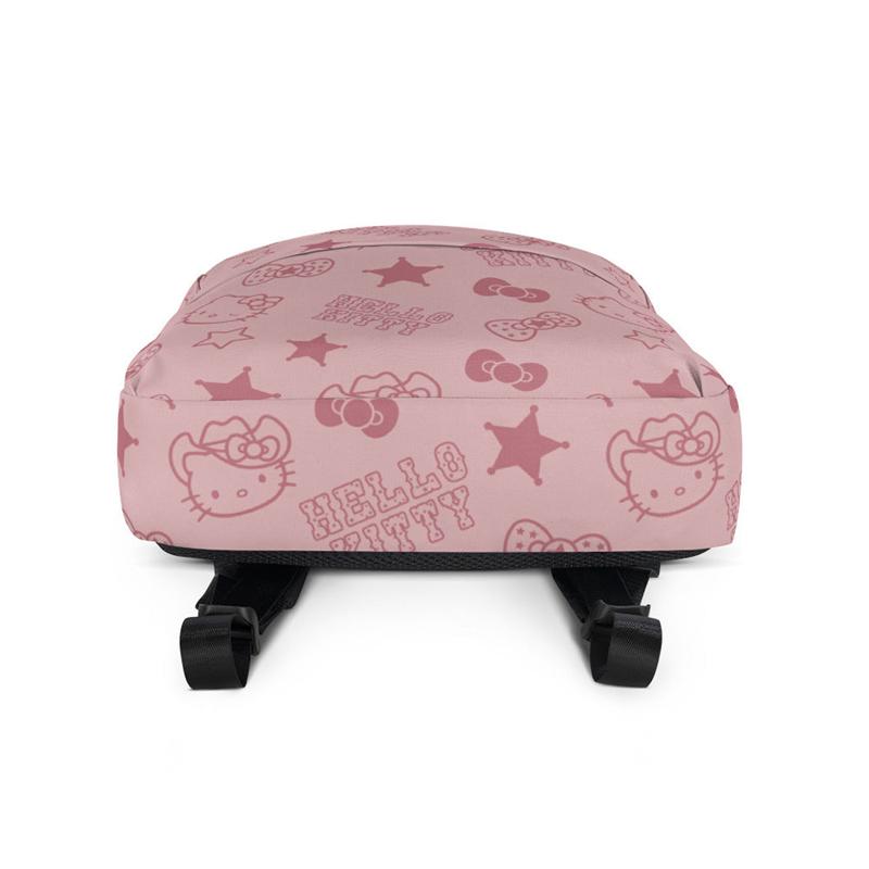 Sanrio Hello Kitty Pink Western All-over Print Sanrio Characters Backpack  USA |  DKMWL-2973