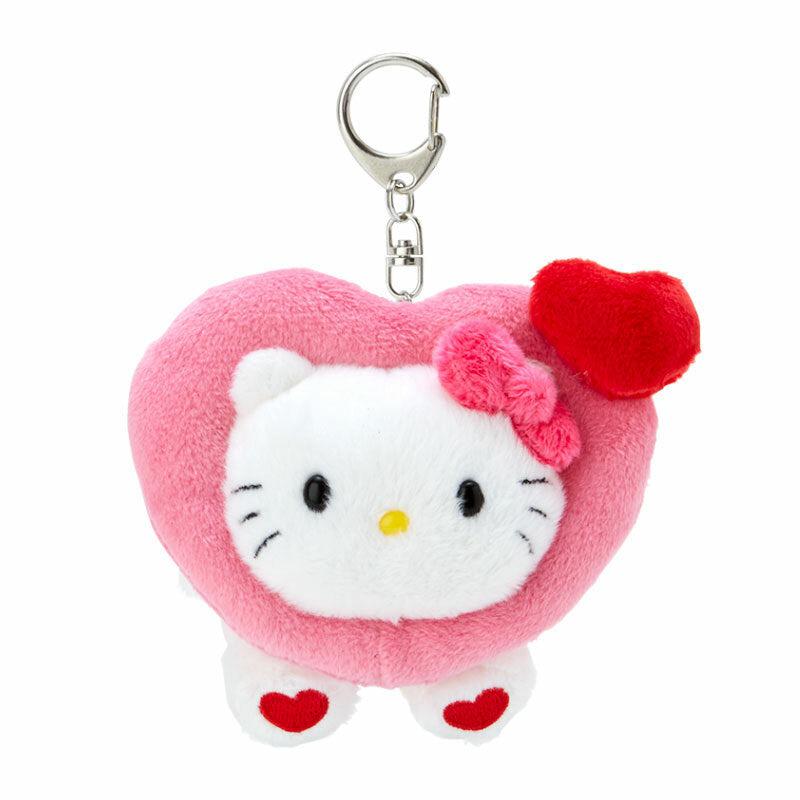 Sanrio Hello Kitty Plush Mascot (Big Heart Series) Sanrio Characters Keychain  USA |  ZNMUK-2983