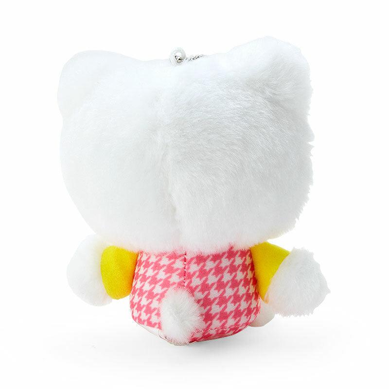 Sanrio Hello Kitty Plush Mascot (Floral Houndstooth Series) Sanrio Characters Keychain  USA |  EBUID-3012