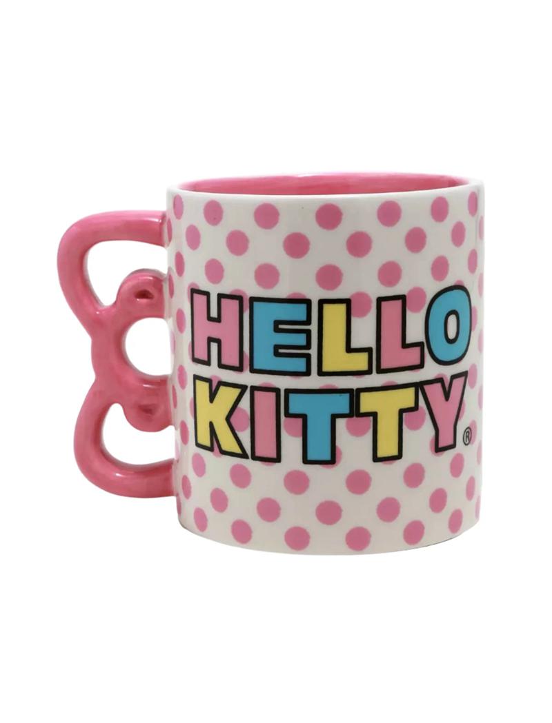 Sanrio Hello Kitty Sculpted Bow & Rainbow Ceramic Sanrio Characters Mug  USA |  MPGUK-0897