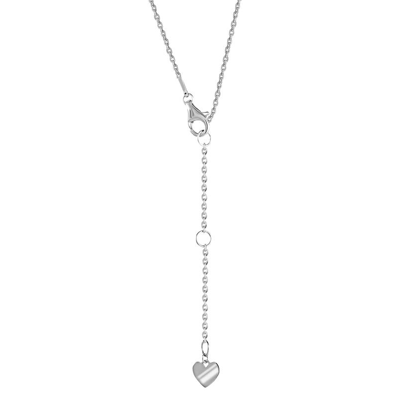 Sanrio Hello Kitty Sterling Silver Silhouette Diamond Accessories Necklace  USA |  NIUVR-6302