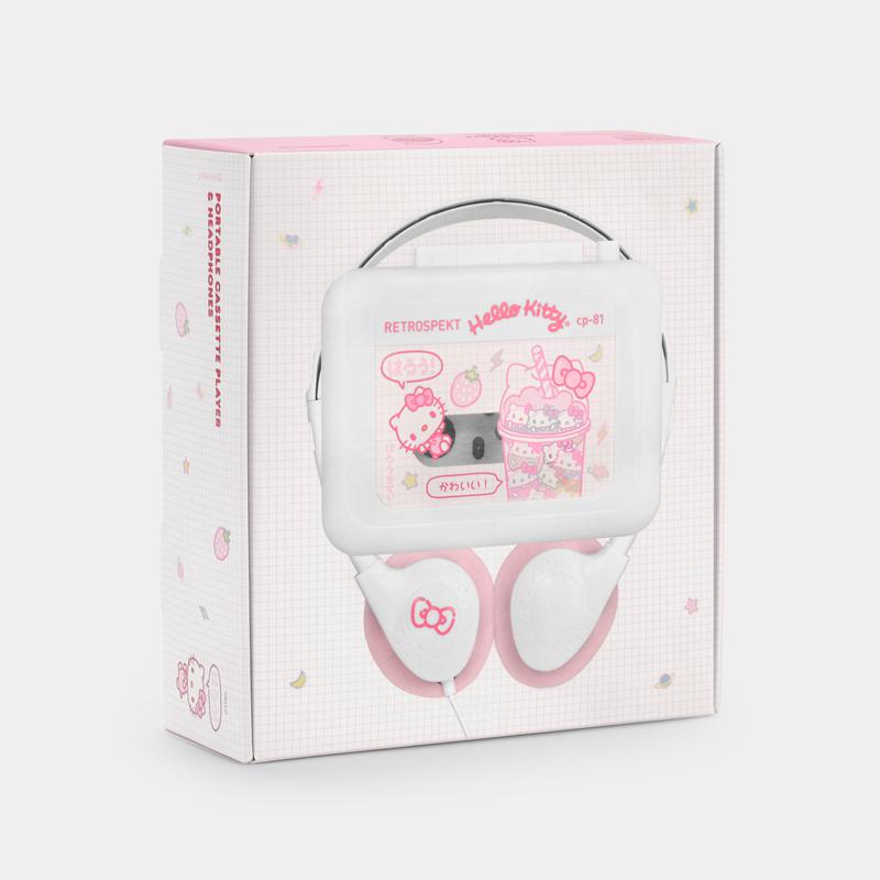 Sanrio Hello Kitty Strawberry Milk CP-81 Portable Sanrio Characters Cassette Player  USA |  DJQSC-7815