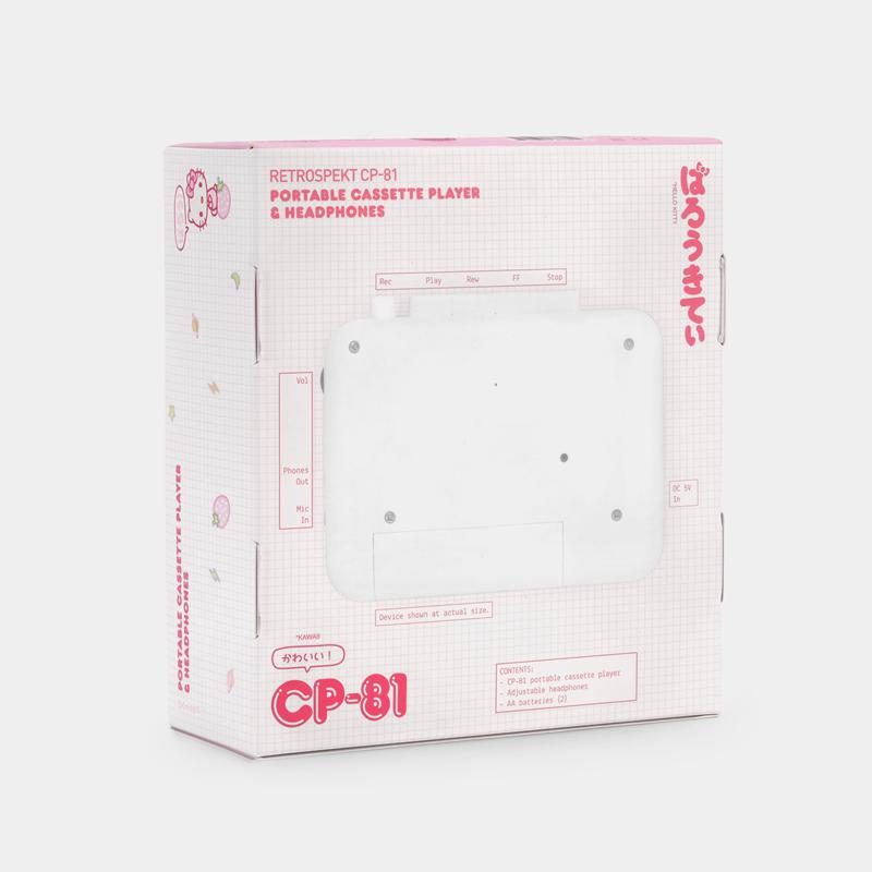Sanrio Hello Kitty Strawberry Milk CP-81 Portable Sanrio Characters Cassette Player  USA |  DJQSC-7815