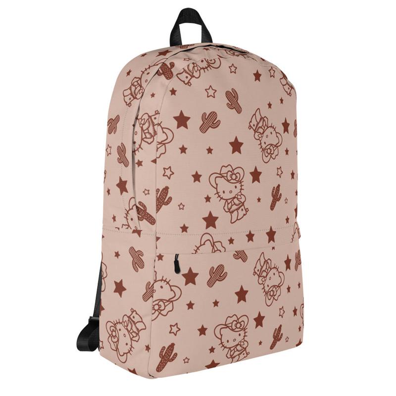Sanrio Hello Kitty Tan Western All-over Print Sanrio Characters Backpack  USA |  GUWIY-1495