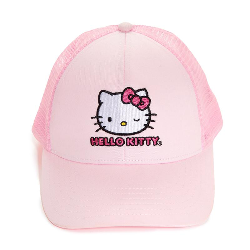 Sanrio Hello Kitty Winking Accessories Trucker Hat  USA |  SQJLT-0485