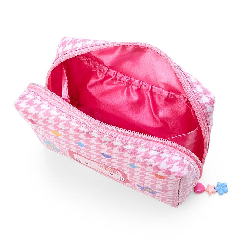 Sanrio Hello Kitty Zipper (Floral Houndstooth Series) Bags Pouch  USA |  MILXT-6901