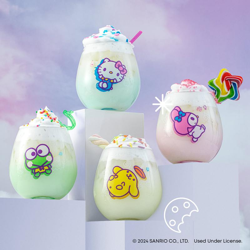 Sanrio Hello Kitty and Friends Above the Clouds Stemless (Set of 4) Sanrio Characters Glasses  USA |  PKBXD-4610