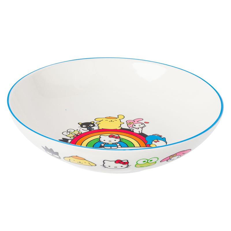 Sanrio Hello Kitty and Friends Ceramic Dinner Bowl (Rainbow Parade) Sanrio Characters Bowl  USA |  VNKXH-7958