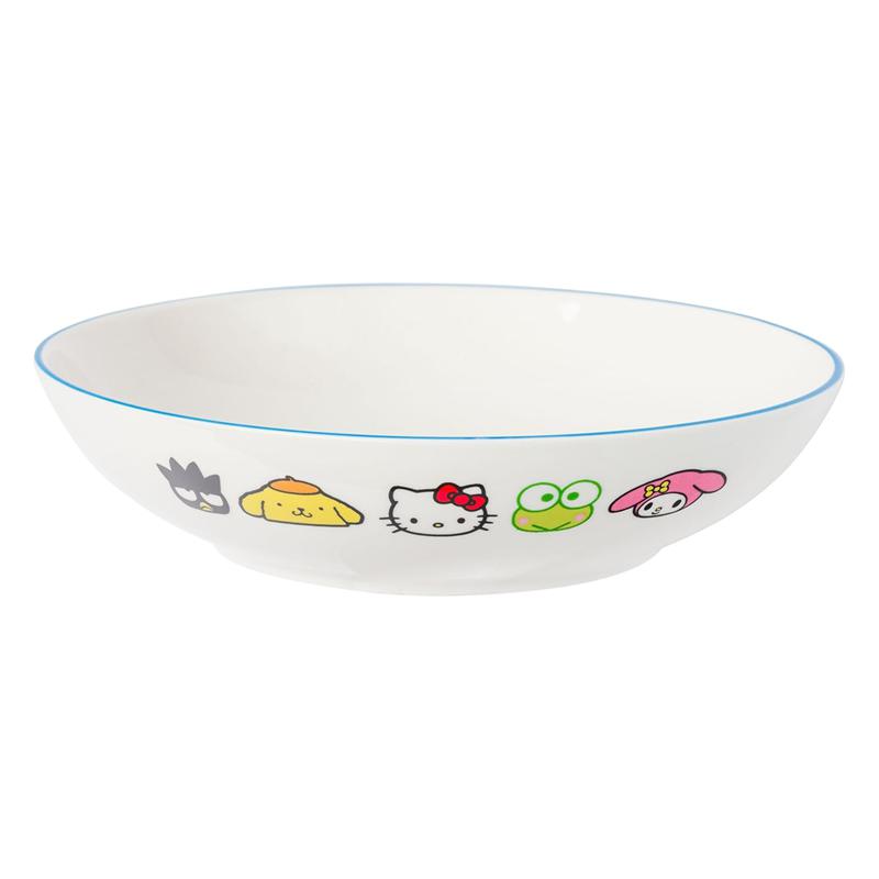 Sanrio Hello Kitty and Friends Ceramic Dinner Bowl (Rainbow Parade) Sanrio Characters Bowl  USA |  DQRJE-3254