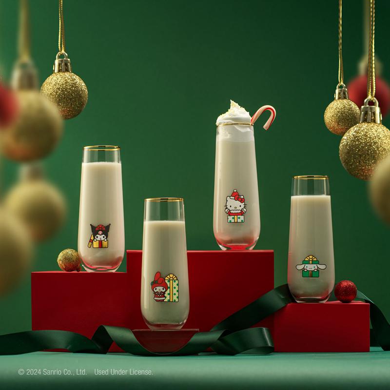 Sanrio Hello Kitty and Friends Holiday Stemless Sanrio Characters Flutes  USA |  RSGHC-4563