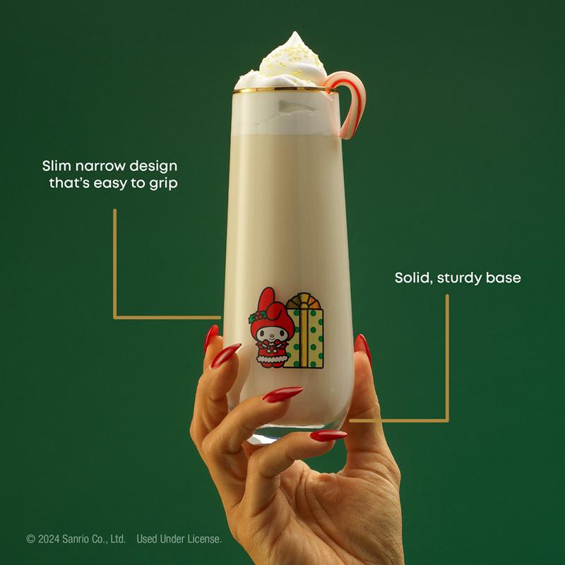 Sanrio Hello Kitty and Friends Holiday Stemless Sanrio Characters Flutes  USA |  RSGHC-4563