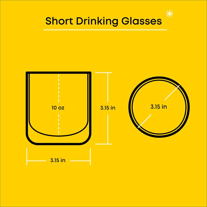 Sanrio Hello Kitty and Friends Rainbow Short Drinking (Set of 4) Sanrio Characters Glasses  USA |  VCFWU-8710