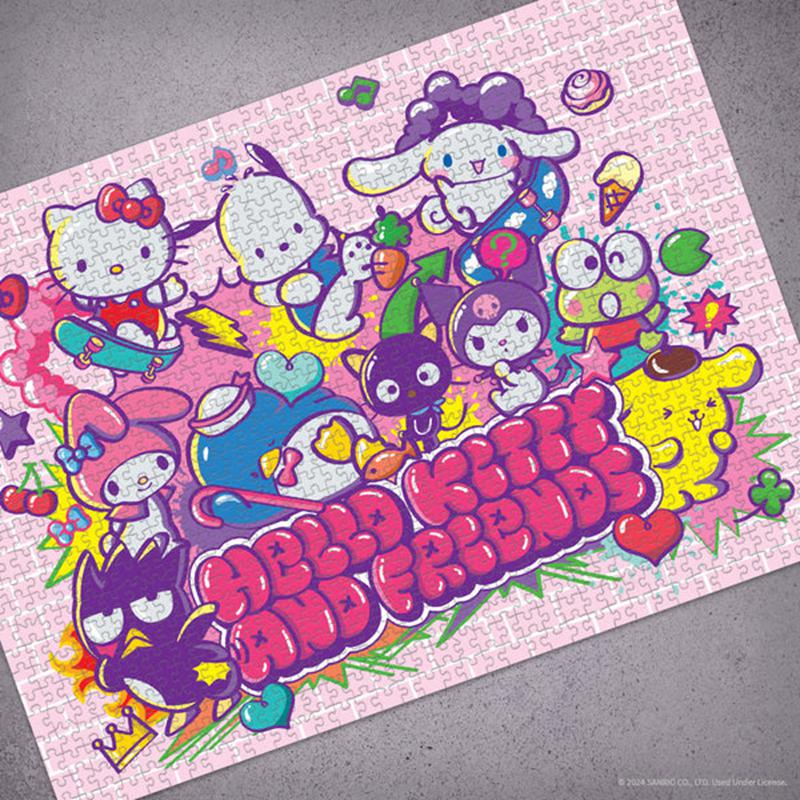 Sanrio Hello Kitty and Friends Tokyo Skate 1000-Pc Sanrio Characters Puzzles  USA |  LCXAP-1620