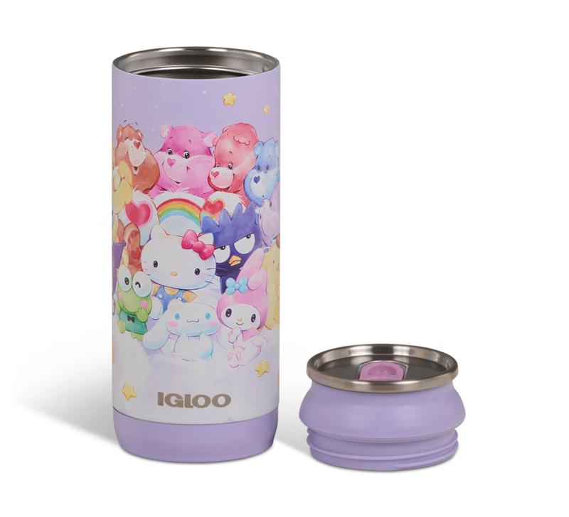 Sanrio Hello Kitty and Friends x Care Bears Igloo 16 Oz Can Sanrio Characters Cooler  USA |  IEOSL-6719