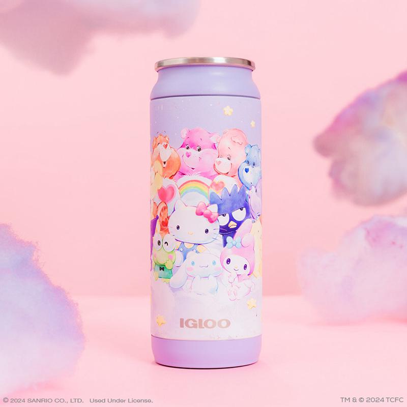 Sanrio Hello Kitty and Friends x Care Bears Igloo 16 Oz Can Sanrio Characters Cooler  USA |  IEOSL-6719