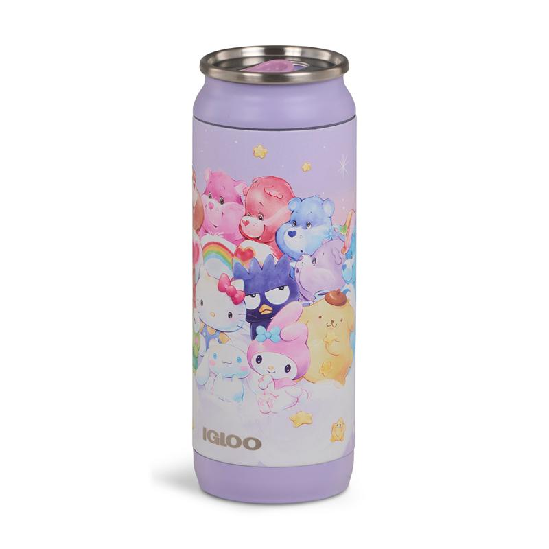 Sanrio Hello Kitty and Friends x Care Bears Igloo 16 Oz Can Sanrio Characters Cooler  USA |  IEOSL-6719