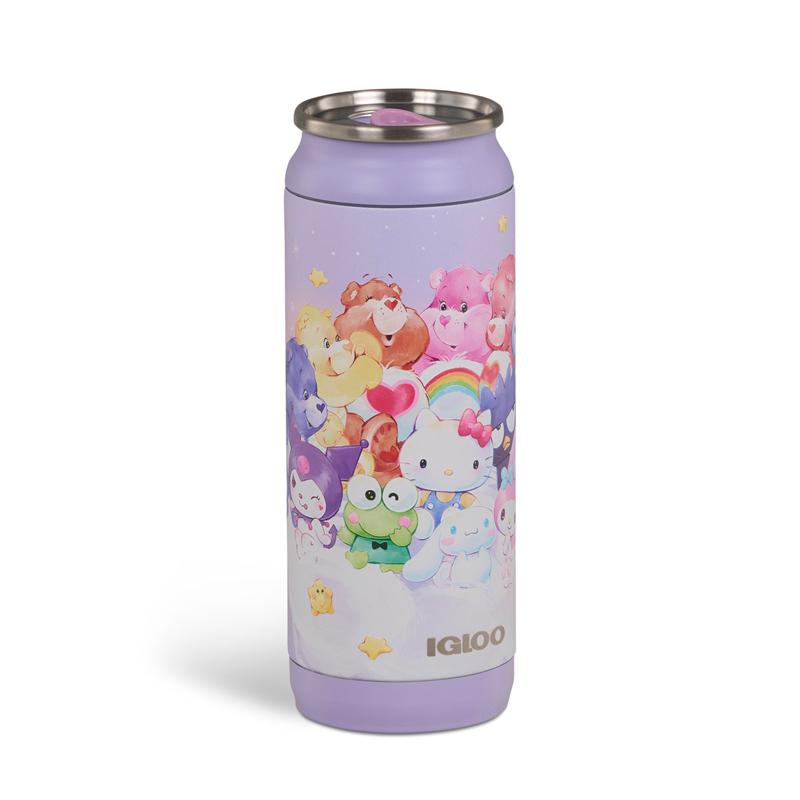 Sanrio Hello Kitty and Friends x Care Bears Igloo 16 Oz Can Sanrio Characters Cooler  USA |  IEOSL-6719