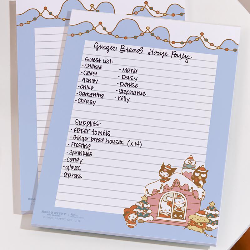 Sanrio Hello Kitty and Friends x Erin Condren Holiday Medium 2-Piece Sanrio Characters Notepad  USA |  HTLUP-8796