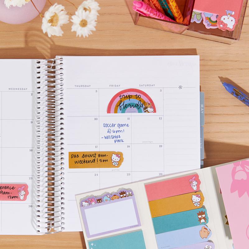 Sanrio Hello Kitty and Friends x Erin Condren Sticky Sanrio Characters Note Booklet  USA |  UOEWS-8361