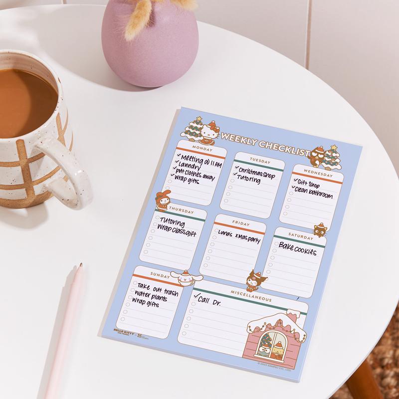 Sanrio Hello Kitty and Friends x Erin Condren Holiday Checklist Sanrio Characters Notepad  USA |  ZUPOL-4813